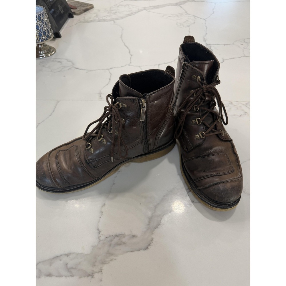 Harley-Davidson Boots Mens Size 13 Brown Leather Lace Up Work Biker D93755
